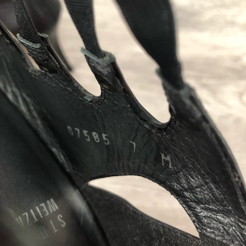 Stuart Weitzman Open Toe Pumps Size 7 - image 8